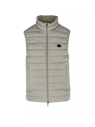 EMPORIO ARMANI | Gilet matelassé en duvet ESSENTIAL | hellgrau